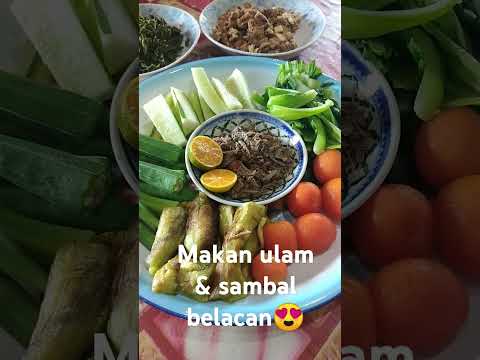 Makan ulam & sambal Belacan😍