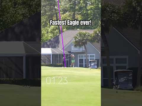 😵‍💫 Reverse Angle of the fastest alternate shot EAGLE w/ @joshkelleygolf  #golf #trickshot