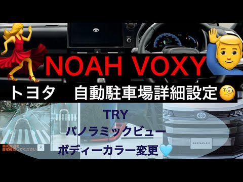 ノア　ヴォクシー　パノラミックビューモニター　自動駐車　詳細設定