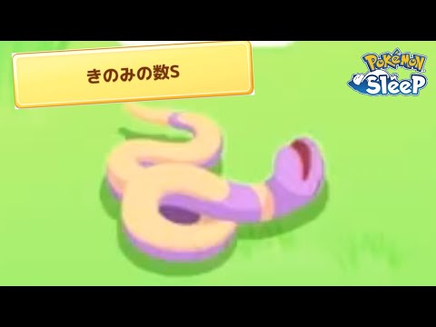 ヘビ年でやる気満々のアーボ寝てました。【ポケモンスリープ】