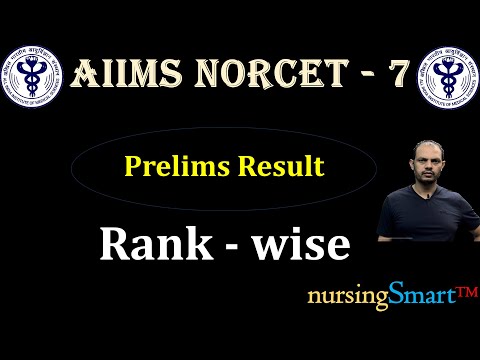 NORCET - 7 Rank wise Result #norcet #norcet_7