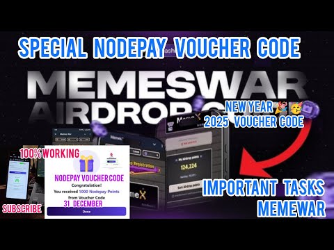 memewar Nodepay voucher code #nodepayairdrop#nodepayairdroclaim #newnodepayvouchercodeclaim#nodepay