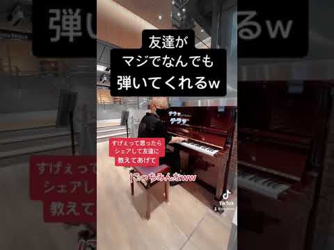 ストリートピアノで友達に無茶振りしたら神だったw 【ヴァンパイア】