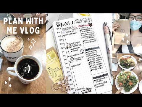 Bullet Journal Vlog: Fountain Pen Ink Haul, University, and a lot of Coffee :)