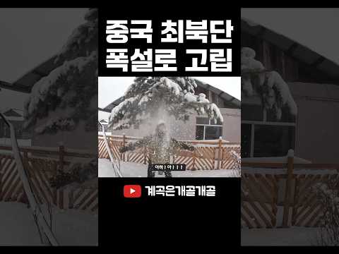 중국 최북단 마을에서 의도치 않은 고립 #shorts