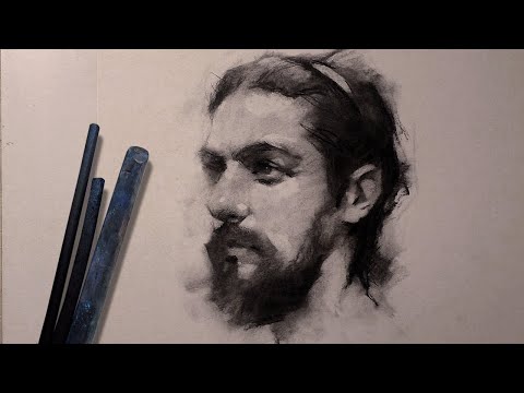 Soft Charcoal Portrait Sketch