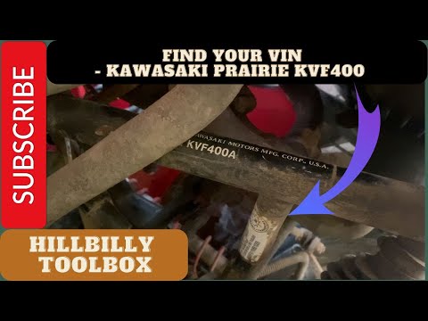 How to find your VIN - Kawasaki Prairie KVF400