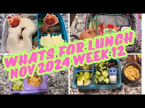 What’s for Lunch November 2024 / School Lunches / Lunchbox Ideas