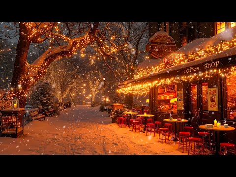 Gentle Piano Jazz at a Quiet Winter Night Cafe - Rhythmic Jazz Music for an Optimistic Mood