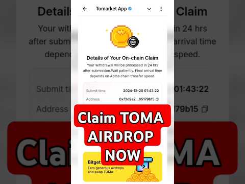 How To Claim TOMA Airdrop | TOMA Listing Date | How To Exchange TOMA Token