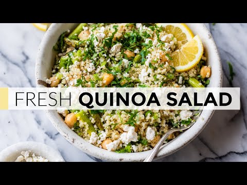 QUINOA SALAD | easy recipe with light lemon dressing