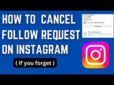 How To Cancel Follow Request On Instagram | How To Cancel Sent Request On Instagram (If you forget)