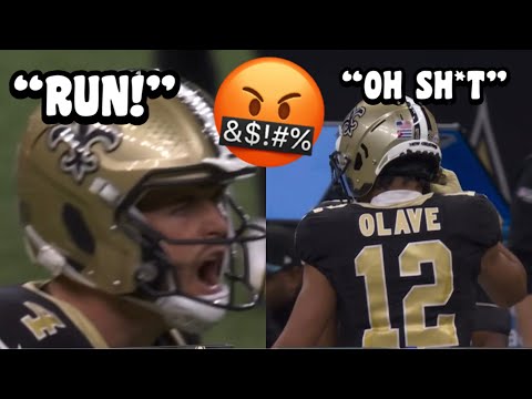 Derek Carr GETS HEATED 🤬 SCREAMS at Chris Olave 😳 Saints Vs Jaguars 2023 highlights