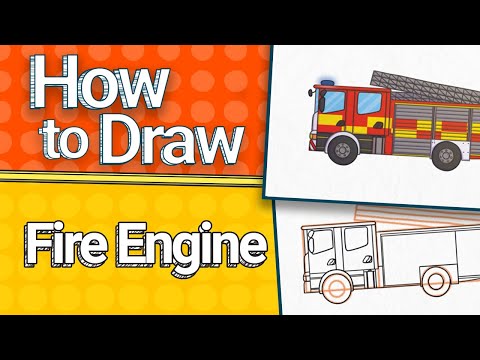 How To Draw A Fire Engine | Drawing Tutorial