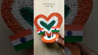 Republic day special craft with rice #shorts #youtubeshorts #viral