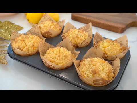 Bakery Style Lemon Muffins moist and velvety