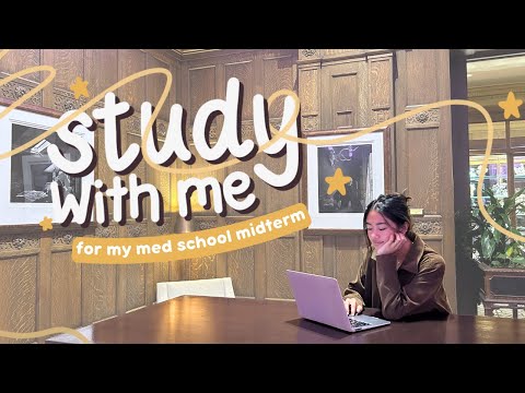 MED SCHOOL STUDY VLOG 🩺 | staying productive and motivated while cramming for my midterm