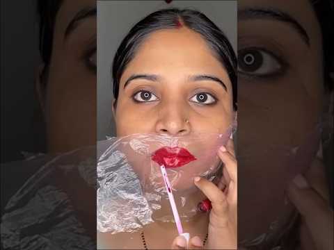 Viral lipstick hack‼️😯🤯 #mua #youtubeshorts #makeup #hack #makeupartist #shorts #viral