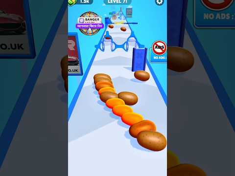 I make Alo Chips  For My Freind 😋 Potato Run Funny Gameplay 89 #gaming #potatorun #shorts