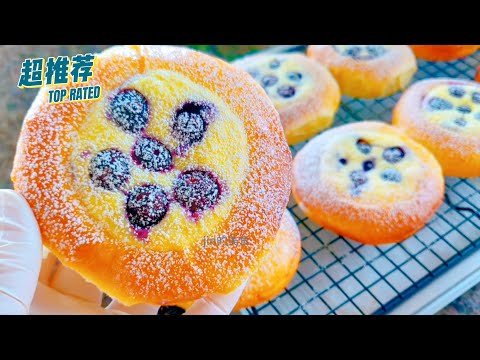 太好吃了！一口获得乳酪蛋糕和软面包的双重口感|Amazing! Get the Dual taste of Cheesecake and Soft Bread in one bite