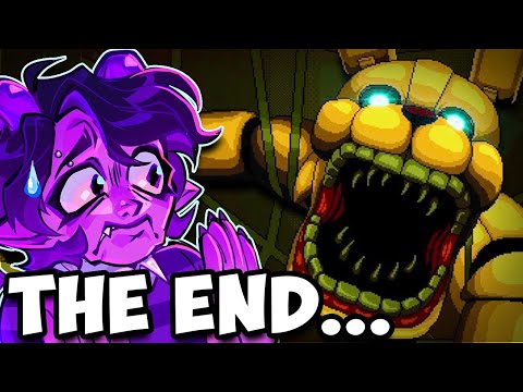 THE END OF FNAF INTO THE PIT...