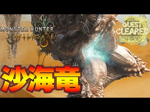 【モンハンワイルズ】沙海竜 バーラハーラ 太刀 ソロ 初討伐『モンスターハンターワイルズ』