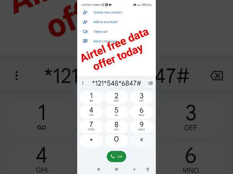 Airtel free Data offer today#airtel #freedata