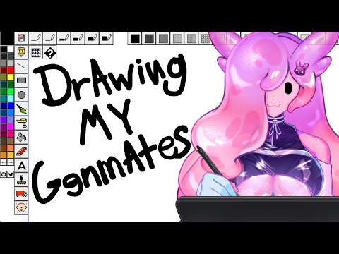 【Drawing & Zatsu 】eepy rabbit draws her genmates【VAllure】