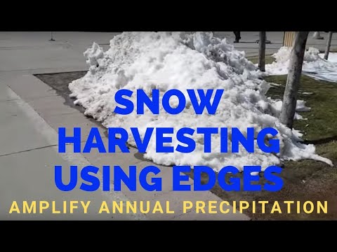 Snow Harvesting Using Edges-Permaculture design amplifies precipitation