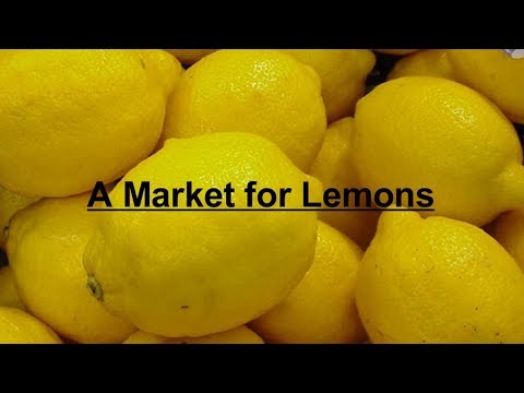 Imperfect Information, Quality Uncertainty and Markets for Lemons