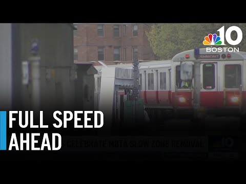 Local leaders celebrate the end of MBTA slow zones