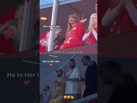 Taylor Swift VS Travis Kelce waving to each other's fans at Chiefs game and at eras tour...