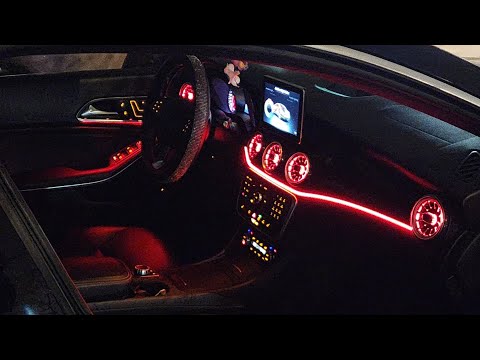 2016 Mercedes CLA250 Ambient lights installation (Detailed)