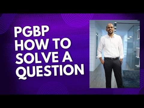 for CA CMA intermediate students , How to Solve a PGBP Question