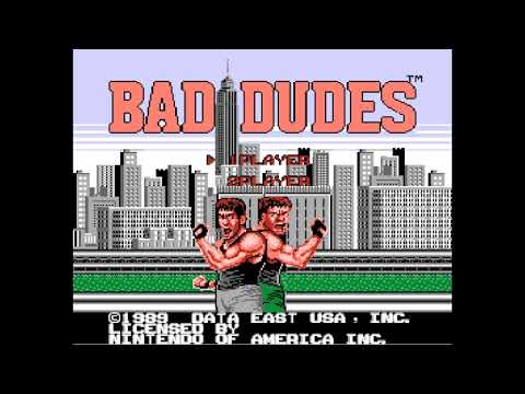 Bad Dudes Vs. DragonNinja Old NES 8-Bit GAME