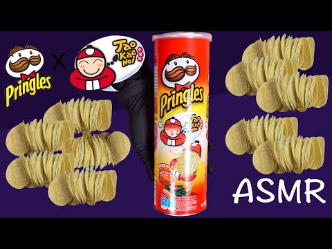 ASMR -Pringles Tao Kei Noi HOT&Spicy fiavour  to SandWich