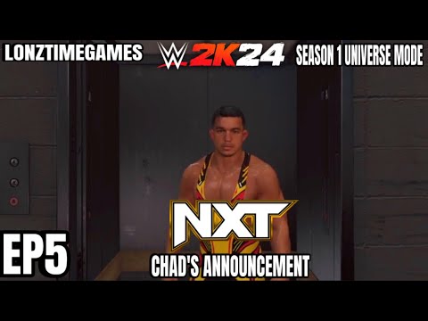 Chad’s Announcement |WWE2K24 Universe mode -season 1 EP5