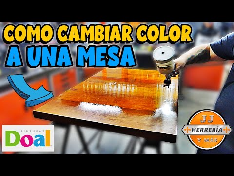 ✅ COMO CAMBIAR COLOR A UNA MESA ✅ COMO APLICAR LACA DE POLIURETANO ✅