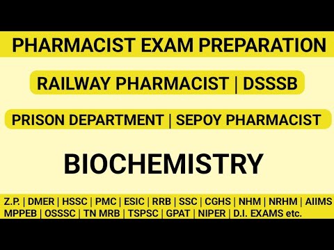 Pharmacist exam preparation | Railway pharmacist | Prison department | DSSSB | SEPOY PHARMACIST etc.