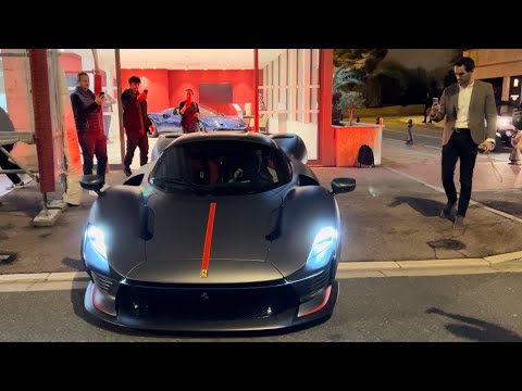 Sainz After the delivery on the road in Monaco with his new Ferraris! Sp3 and Purosangue (Part 2)