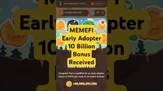 Memefi Early Adopter Bonus Received | Memfi Early Adopters | Memefi Early User | Memefi how to early