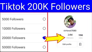 Tiktok Par 200K Followers Kaise Badhaye Part 1 | Tiktok par followers kaise badhaye