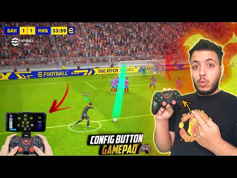 How To Play eFootBall 2024 Mobile with the GamePad Config || Pes 24 Gamepad X3 joystick