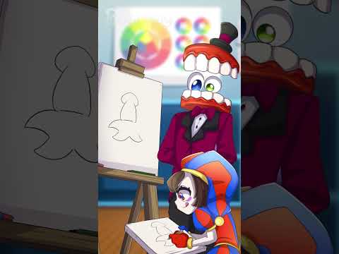 Drawing with Caine and Pomni (The Amazing Digital Circus Animation)