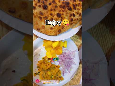 How to Make Crispy Aalo Paratha 🔥😋#shortsvideo #cookingvideo