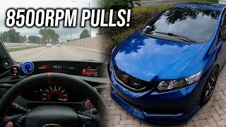 POV Drive In My 600hp Turbo Civic Si