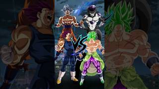 Goku & Vegeta vs Frieza & Broly Comparison Video #goku #dragonball #vegeta #anime