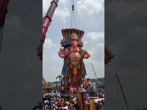 India’s Biggest Ganesh Nimmarjanam In Hyderabad #ytshorts #youtubeshorts #shorts