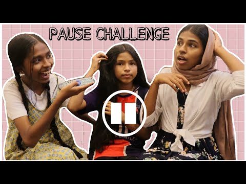 PAUSE CHALLENGE IN PUBLIC|THE3SISTERS