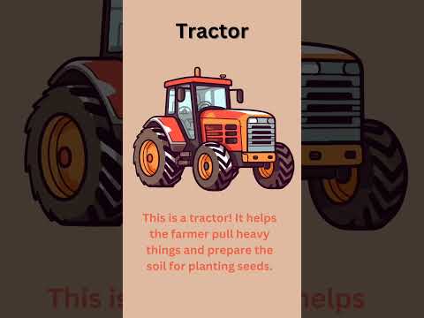 Farm Vehicles: Discover the Machines We See on a Farm. #farmvehicles #tractors